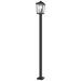 Z-Lite 3 Light Outdoor Post Mounted Fixture in Oil Rubbed Bronze Finish