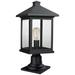 Portland 20 1/2" High Black Metal Outdoor Pier Mount Light