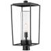 Z-Lite 1 Light Outdoor Post Mount Fixture in Black Finish