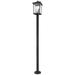 Z-Lite 3 Light Outdoor Post Mounted Fixture in Black Finish