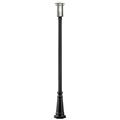 Z-Lite 1 Light Outdoor Post Light in Black Finish