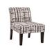 Slipper Chair - Lark Manor™ Javi 26" Wide Slipper Chair Polyester in Gray/White/Black | Wayfair FC37B69A3F3A4429A632E0F6DBDF4AD2