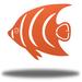 Highland Dunes Angel Fish Wall Art Décor Metal in Orange | 24 H x 24 W x 0.01 D in | Wayfair A0BB96B73E7E4C6EBC3EFB0D1C895E91