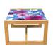 East Urban Home Floral Coffee Table, Bohemian Romantic Wild Flora In Watercolor Style | 15.75 H x 18.31 W x 24.4 D in | Wayfair