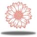 Gracie Oaks Nanke Sunflower Bloom Wall Décor Metal in Pink | 18 H x 18 W x 0.0125 D in | Wayfair 8309434C2F98420F8B9B092FC6F2E719