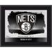 Brooklyn Nets Framed 10.5" x 13" Sublimated Horizontal Team Logo Plaque