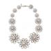 Kate Spade Jewelry | Kate Spade Silver Oops A Daisy Floral Collar Statement Necklace | Color: Silver | Size: Os