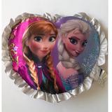 Disney Other | Disney Frozen Heart-Shaped Pillow Anna Elsa Creative Cushion Throw Pillow | Color: Pink | Size: Osbb