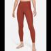 Nike Pants & Jumpsuits | *Nwt* Nike Yoga Luxe Women’s High Waisted 7/8 Ribbed Infinalon Leggings Size 2xl | Color: Orange/Red | Size: 2x