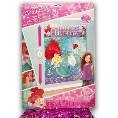 Disney Party Supplies | Little Mermaid Birthday Wall Decorating Kit By Disney Featuring Ariel. | Color: Pink/White | Size: Os