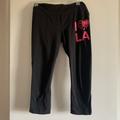 Lululemon Athletica Pants & Jumpsuits | Lululemon Athletica X Soulcycle ‘I Cycle La’ Black/ Bright Pink Cropped Leggings | Color: Black/Pink | Size: 8