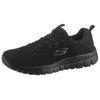 Sneaker SKECHERS "Graceful - Get Connected", Damen, Gr. 35, schwarz (schwarz uni), Textil, sportlich, Schuhe, Freizeitschuh, Halbschuh, Schnürschuh mit Memory Foam, Topseller