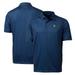 Men's Cutter & Buck Navy West Virginia Mountaineers Big Tall Pike Double Dot Print Stretch Polo