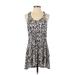 H&M Casual Dress: Black Print Dresses - Women's Size Small