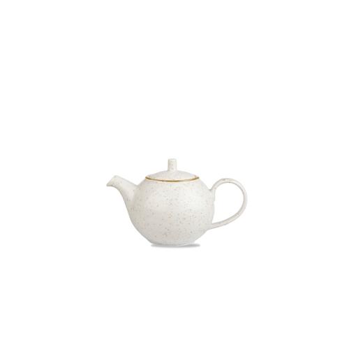 Stonecast Tee-/Kaffeekanne Barley White (H)10,5cm 426ml weiß (4 Stück) von CHEFGASTRO