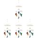 Toddmomy 4pcs Decorative Pendant Baby Bed Pendant Baby Crib Cloud Decor Crib Bassinet Mobile Baby Car Toys Stroller Hanging Toy Crib Mobile Kids Decor Wind Chime Felt Music Ornament Child