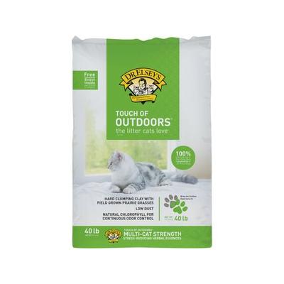 Dr. Elsey's Touch of Outdoors Stress-Reducing Clumping Clay Cat Litter, 40-lb bag