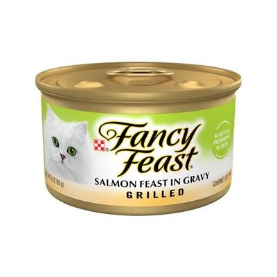 Fancy Feast Grilled Salmon Canned Cat Food, 3-oz, case of 24