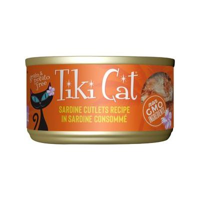 Tiki Cat Tahitian Grill Sardine Cutlets Canned Cat Food, 2.8-oz, 12 ct