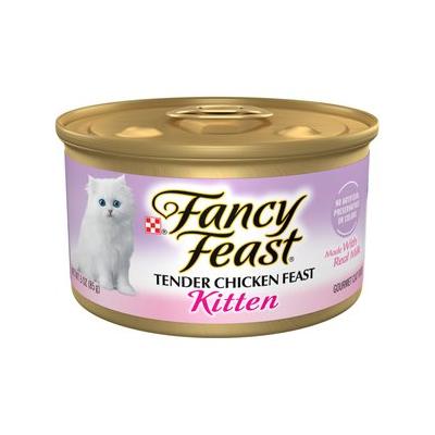 Fancy Feast Kitten Tender Chicken Feast Canned Cat Food, 3-oz, case of 24