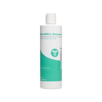 VetWELL Ketoconazole Chlorhexidine Skin Infections, Growths, Abrasions, Acne, & Hot Spots Oatmeal & Aloe Mint Scent Medicated Dog & Cat Shampoo, 12-fl oz