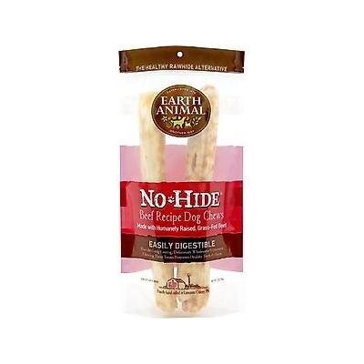 Earth Animal No-Hide Large Rolls Long Lasting Natural Rawhide Alternative Beef Recipe Chew Dog Treats, 2 count