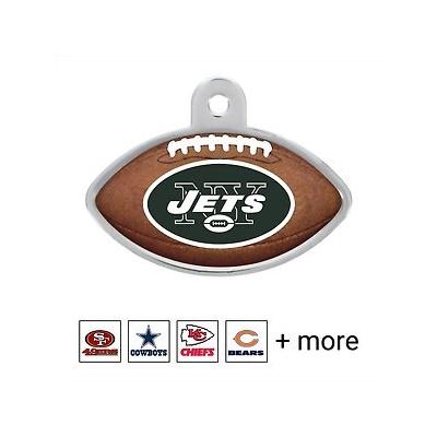 Quick-Tag NFL Football Personalized Dog & Cat ID Tag, Large, New York Jets