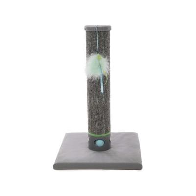 SmartyKat Playful Post Carpet Cat Scratching Post with Track Toy Base