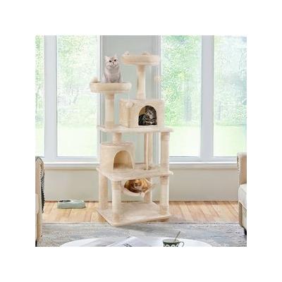Yaheetech Multi-Level Sisal Cat Tree, 62.2-in, Beige