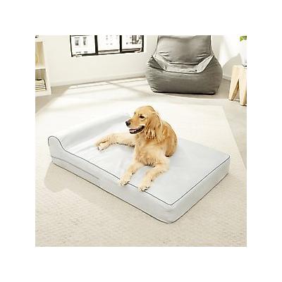 KOPEKS Orthopedic Pillow Dog Bed with Removable Cover, Gray, X-Large