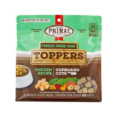 Primal Cupboard Cuts Chicken Grain-Free Freeze-Dried Raw Dog Food Topper, 3.5-oz bag