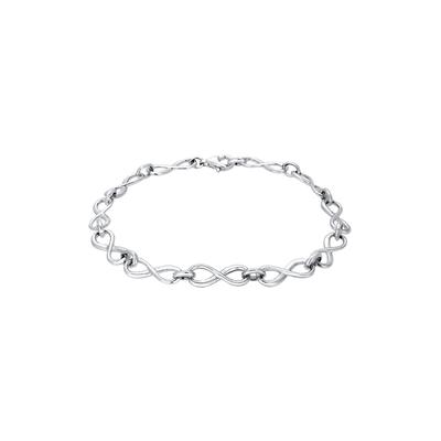 Elli - Elli Armband Infinity Unendlichkeit Liebe 925 Silber Armbänder & Armreife 1 ct Damen