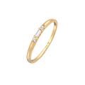 Elli PREMIUM - Topas Baguette Verlobung 375 Gelbgold Ringe Damen