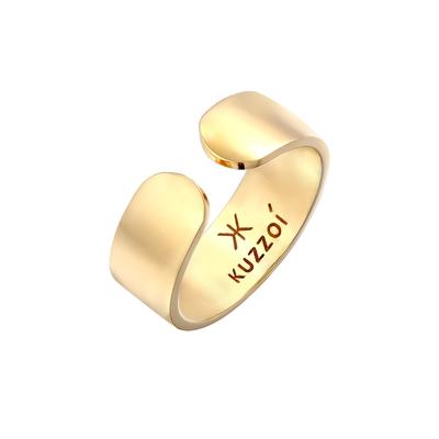 KUZZOI - Bandring Klares Design Offen 925 Silber Ringe 1 ct Herren Image