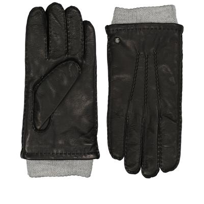 ROECKL - Handschuhe Metz für Herren mit Strickbündchen Black Grey