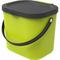 Mülltrennungssystem Albula 6 l lime green Recyclingbehälter Müll- & Abfalleimer - Rotho