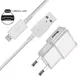 Adaptateur de chargeur de téléphone portable câble micro USB prise murale EU OPPO A12 A15 A1K