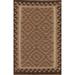 Kilim Reversible Area Rug Geometric Flat-weave Oriental Wool Carpet - 3'4" x 5'2"