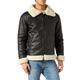 Alpha Industries Herren B3 FL Lederjacke, Black, XS