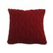 HiEnd Accents Cable Knit Soft Diamond Throw Pillow, 18"x18"