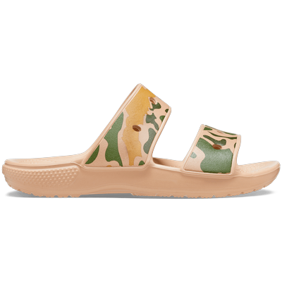 Crocs Chai / Tan Classic Crocs Printed Camo Sandal Shoes