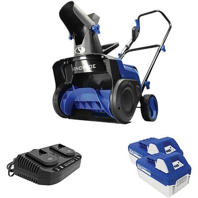 Snow Joe 24V-X2-SB15 15" iON+ Cordless Snow Blower with 4.0 Ah Batteries and Charger - 48V
