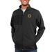 Men's Antigua Heather Black Boston Bruins Course Full-Zip Jacket