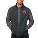 Men's Antigua Heather Charcoal New Jersey Devils Course Full-Zip Vest