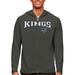 Men's Antigua Charcoal Los Angeles Kings Legacy Full-Zip Hoodie