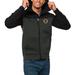 Men's Antigua Black/Charcoal Boston Bruins Protect Full-Zip Hoodie