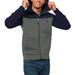 Men's Antigua Navy/Steel Columbus Blue Jackets Protect Full-Zip Hoodie