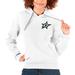 Women's Antigua White Dallas Stars Primary Logo Victory Pullover Hoodie