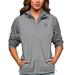 Women's Antigua Heather Gray San Jose State Spartans Course Full-Zip Vest