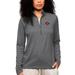 Women's Antigua Heather Charcoal San Diego State Aztecs Epic Quarter-Zip Pullover Top